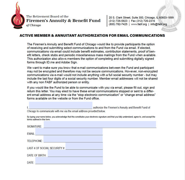 Register Your Email with the Fund