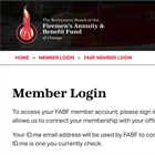 Website - Members Login Page Available