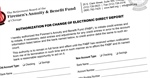 Direct Deposit Account Changes